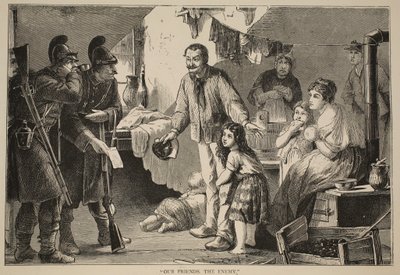 I nostri amici, il nemico, illustrazione da Cassells History of the War between France and Germany, 1870-1871 da French School