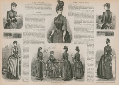 Pagina da La Mode Illustrée da French School
