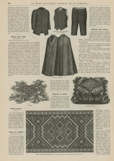Pagina da La Mode Illustrée da French School