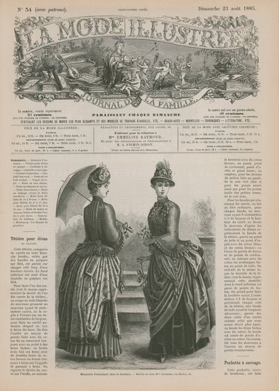 Pagina da La Mode Illustrée da French School