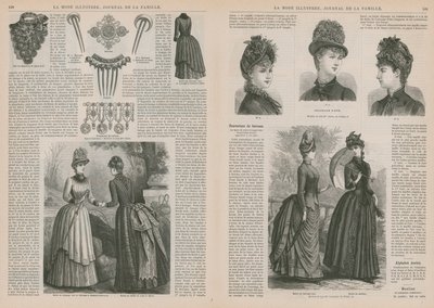 Pagina da La Mode Illustrée da French School