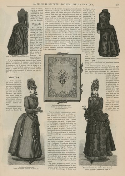 Pagina da La Mode Illustrée da French School