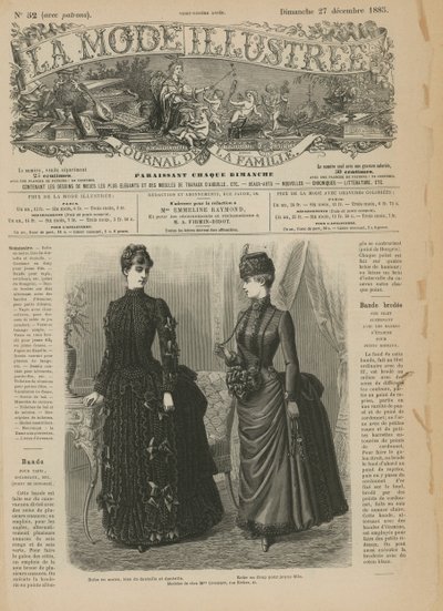 Pagina da La Mode Illustrée da French School