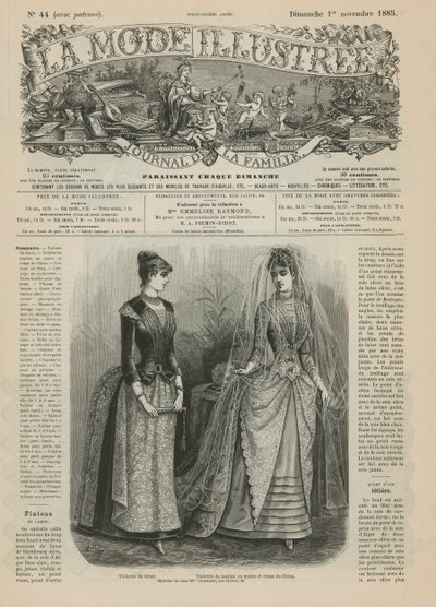 Pagina da La Mode Illustrée da French School