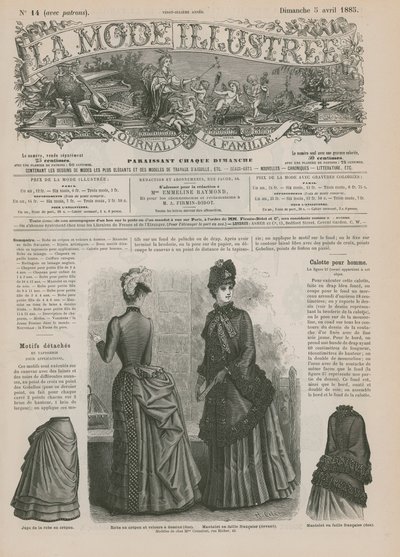 Pagina da La Mode Illustrée da French School
