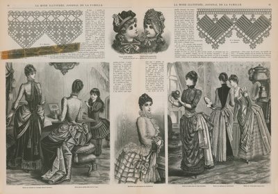 Pagina da La Mode Illustrée da French School