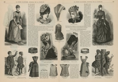 Pagina da La Mode Illustrée da French School