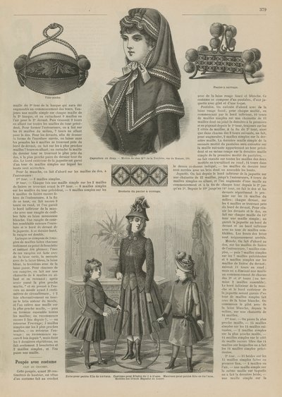 Pagina da La Mode Illustrée, 1885 da French School