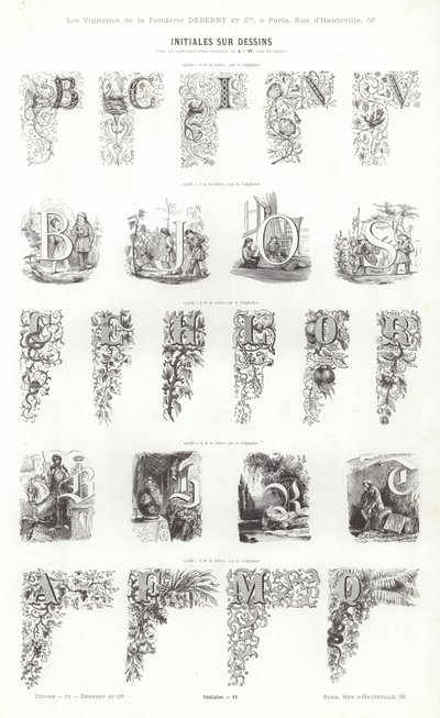 Pagina da Vignettes Typographiques da French School
