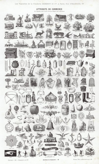 Pagina da Vignettes Typographiques da French School