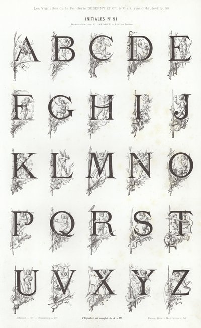 Pagina da Vignettes Typographiques da French School