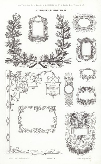 Pagina da Vignettes Typographiques da French School