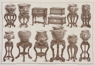 Pagina dal catalogo del Grand Depot de Porcelaines, Faiences et Verreries da French School
