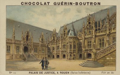 Palazzo di Giustizia, a Rouen, Seine-Inferieure da French School