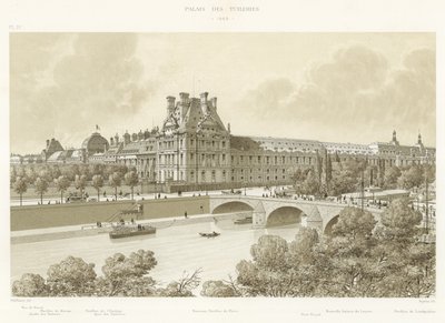 Palais des Tuileries, 1869 da French School