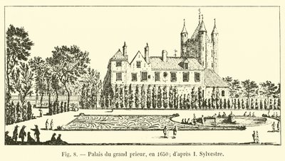Palazzo del gran priore, nel 1650; da I. Sylvestre da French School