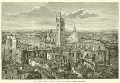 Panorama della cattedrale di Siena da French School