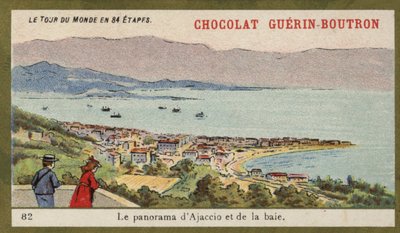 Panorama di Ajaccio e della baia da French School