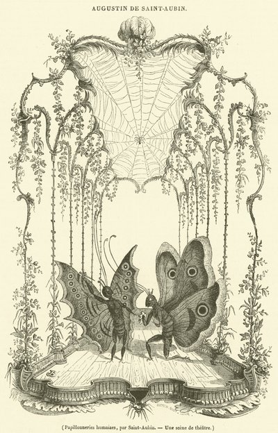 Papillonneries umane (incisione) da French School