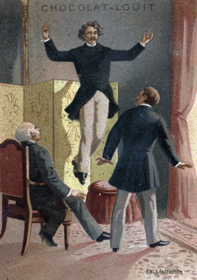 Fenomeno paranormale: la levitazione del medium Daniel Dunglas Home (cromolitografia) da French School