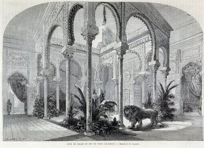 Parc du Montsouris: interno del Palais du Bey a Tunisi all