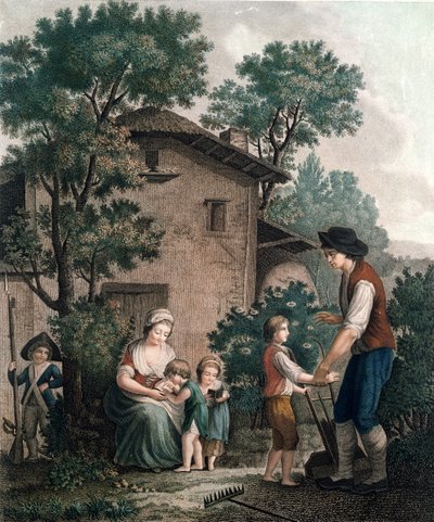I genitori sono i veri insegnanti, fine XVIII secolo da French School