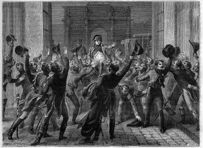 Napoleone I ritorna alle Tuileries, 20 marzo 1815 - Les Cent jours (100 giorni) Rentree de Napoleon aux Tuileries, le 20 mars 1815 - in “Histoire de l