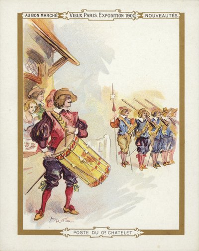 Esposizione di Parigi 1900, Cavaliere che suona il tamburo da French School