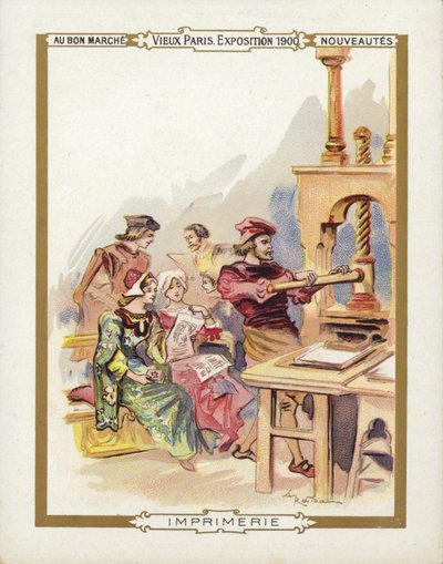 Esposizione di Parigi 1900, Il tipografo da French School