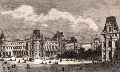 Parigi Le Louvre da French School