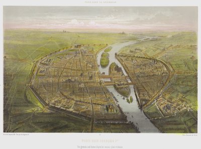Parigi sotto Francesco I, vista generale a volo d