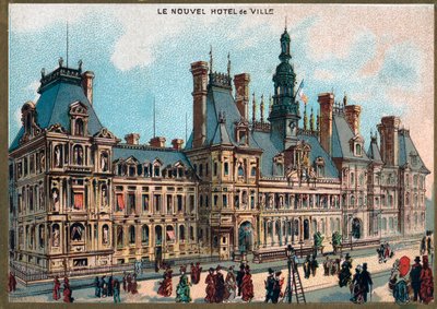Parigi. Esposizione Universale del 1889: Municipio di Parigi. da French School