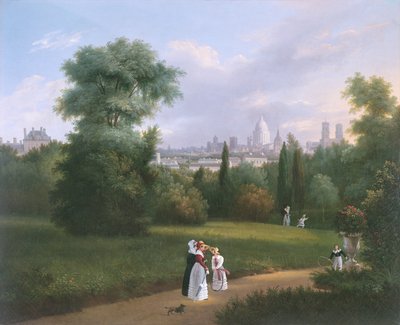 Parigi dalla Folie-Beaujon, c.1830 da French School