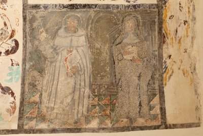 Chiesa parrocchiale (Església de la Mare de Déu de Solers). Interno. Le navate. Affreschi murali. (dettaglio) XVI secolo (?) da French School