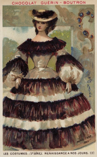 Moda parigina, 1863 da French School
