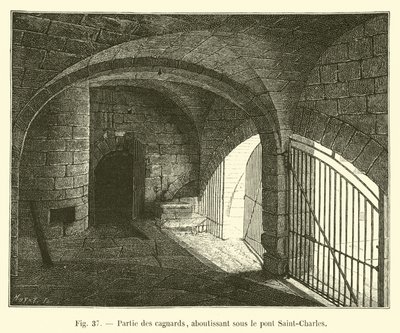 Parte dei cagnards, terminante sotto il ponte Saint-Charles da French School