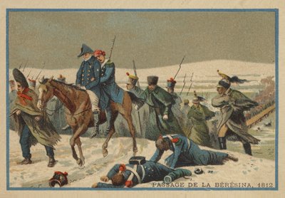 Passaggio della Berezina nel 1812 da French School