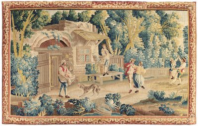 Arazzo pastorale, Aubusson, metà del XVIII secolo da French School