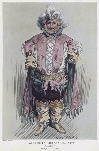 Paul Clerget nel ruolo di Falstaff da French School