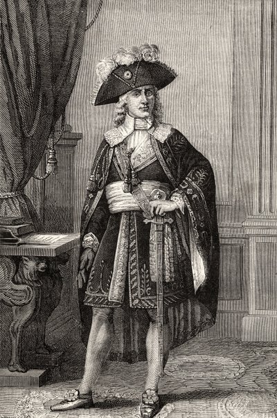 Paul Francois Jean Nicolas Comte de Barras (1755-1829), da "Histoire de la Revolution Francaise" di Louis Blanc da French School