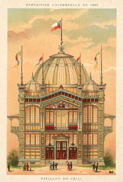 Padiglione del Cile, Esposizione Universale 1889, Parigi da French School