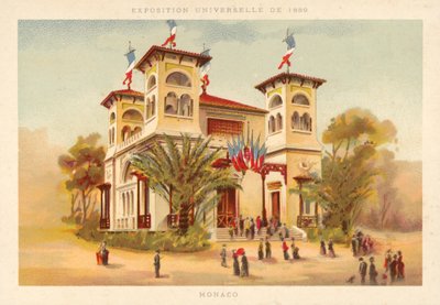 Padiglione di Monaco, Esposizione Universale 1889, Parigi da French School