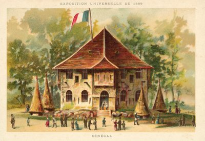 Padiglione del Senegal, Esposizione Universale 1889, Parigi da French School