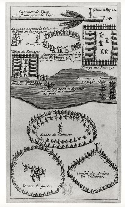 Danza della pipa della pace degli Irochesi, da 