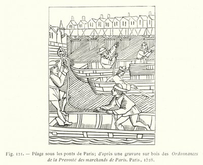 Pedaggio sotto i ponti di Parigi; secondo un