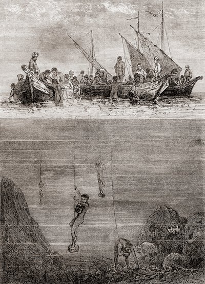 Pescatori di perle al largo dell