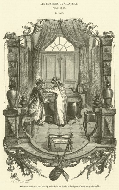 Dipinti del castello di Chantilly, Il Bagno (incisione) da French School