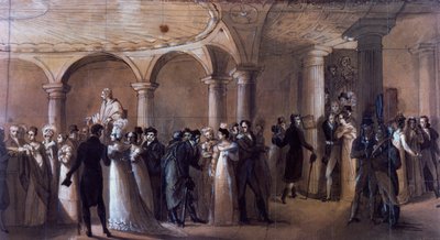 Peristilio al Théâtre-Français a Parigi, c.1822 da French School