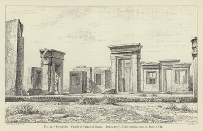 Persepoli, Facciata del Palazzo di Dario da French School