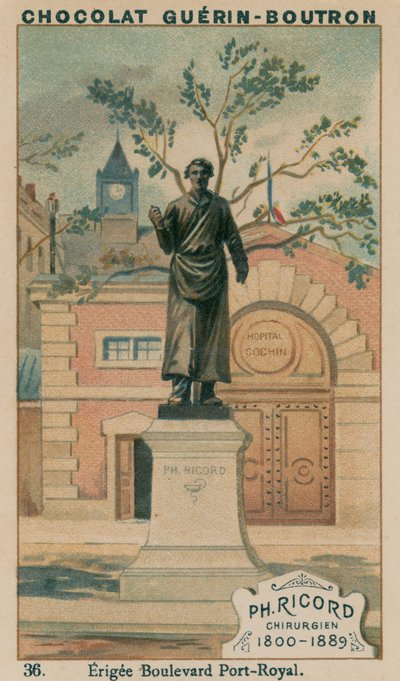 Ph. Ricord, Chirurgo, 1800-1889, eretta Boulevard Port-Royal da French School